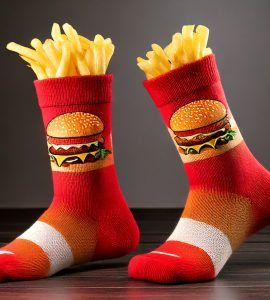 chaussette frite burger