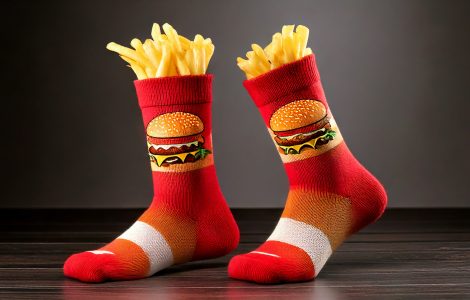 chaussette frite burger